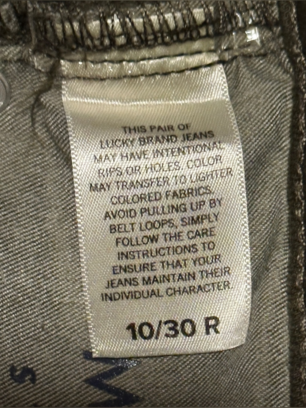 Lucky Brand Straight Sweet Green Denim Jeans Women’s 10 - Picture 8 of 8
